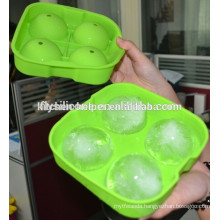 Novelty Silicone round Ice Ball Molds 4 X 6.5cm Round Ice Ball Spheres